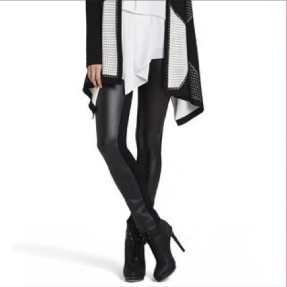 BCBGMaxAzria “Sissy” Faux Leather Leggings Black